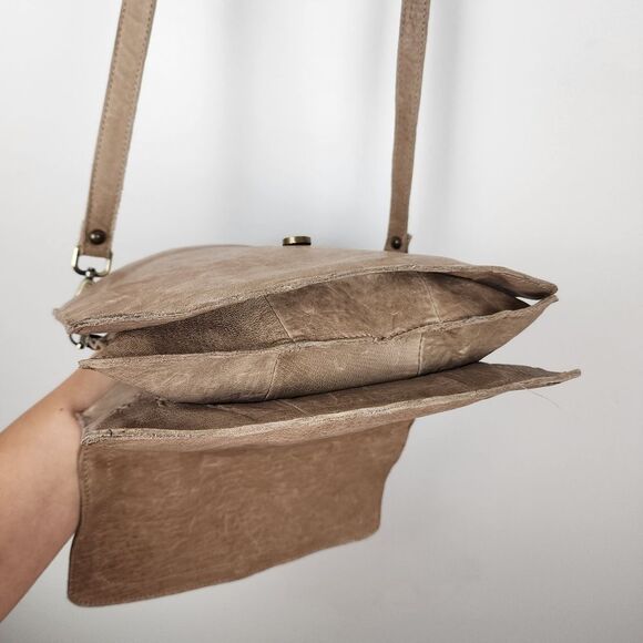 Maxon Shoulder Bag Italian Natural Leather Crossbody Messenger Purse Handbag - Picture 12 of 16